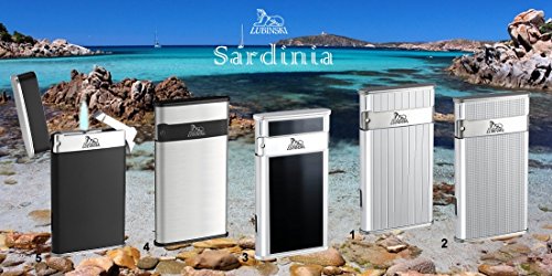 Briquet Jet Flame Lubinki Sardinia en alliage métallique de prestige