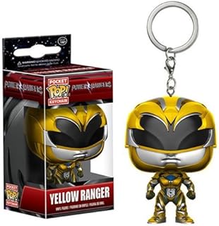 Funko Pop Keychain: Power Rangers Yellow Ranger Toy Figure