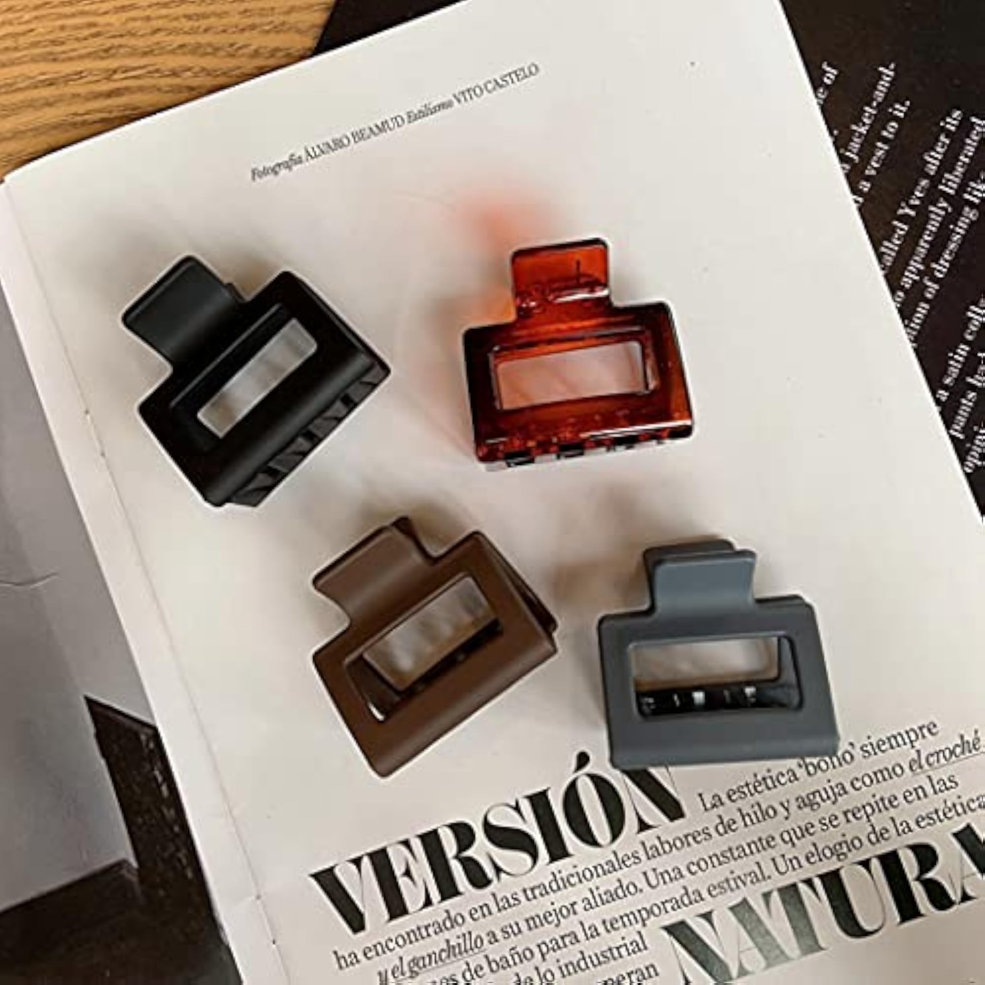 7pcs Vintage Hair Clamp Set, Elegant Accessories for Women