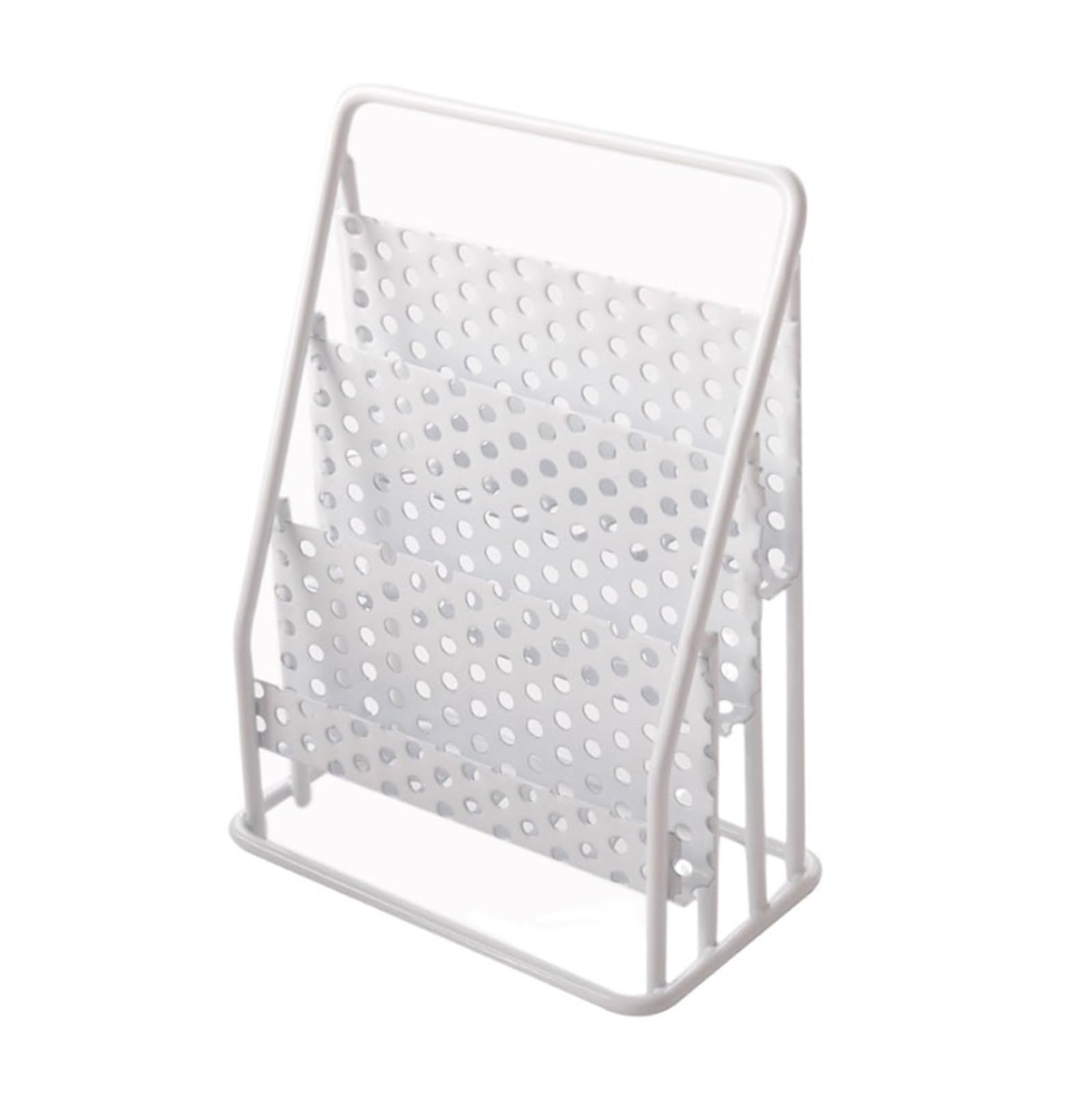 ZAWBNREOPC magazine rack Metal Desktop Magazine Display Rack Multi-use Bookcase Mini for Home Office and Bedroom Living Room