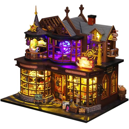 Maison miniature magique en bois le cadeau de bricolage idéal pour adultes et enfants