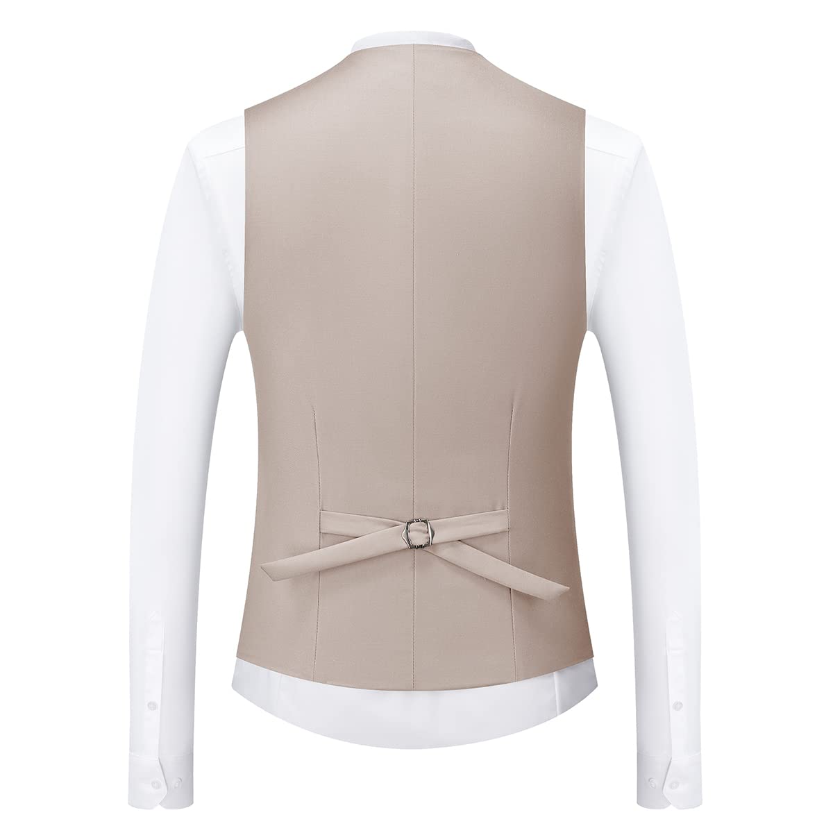 MODFUL Herren Anzug 3-teilig Slim Fit Business Einknopf Smoking Hochzeitsblazer Weste Hosen Set