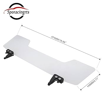 Amazon | Sporacingrts アクリルエアロボード ウインド