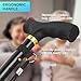 Folding Cane, Walking Poles with Adjustable Height, Canes for Men, Women and for The Elderly, Aids for People WithLlimited Mobility(Black)