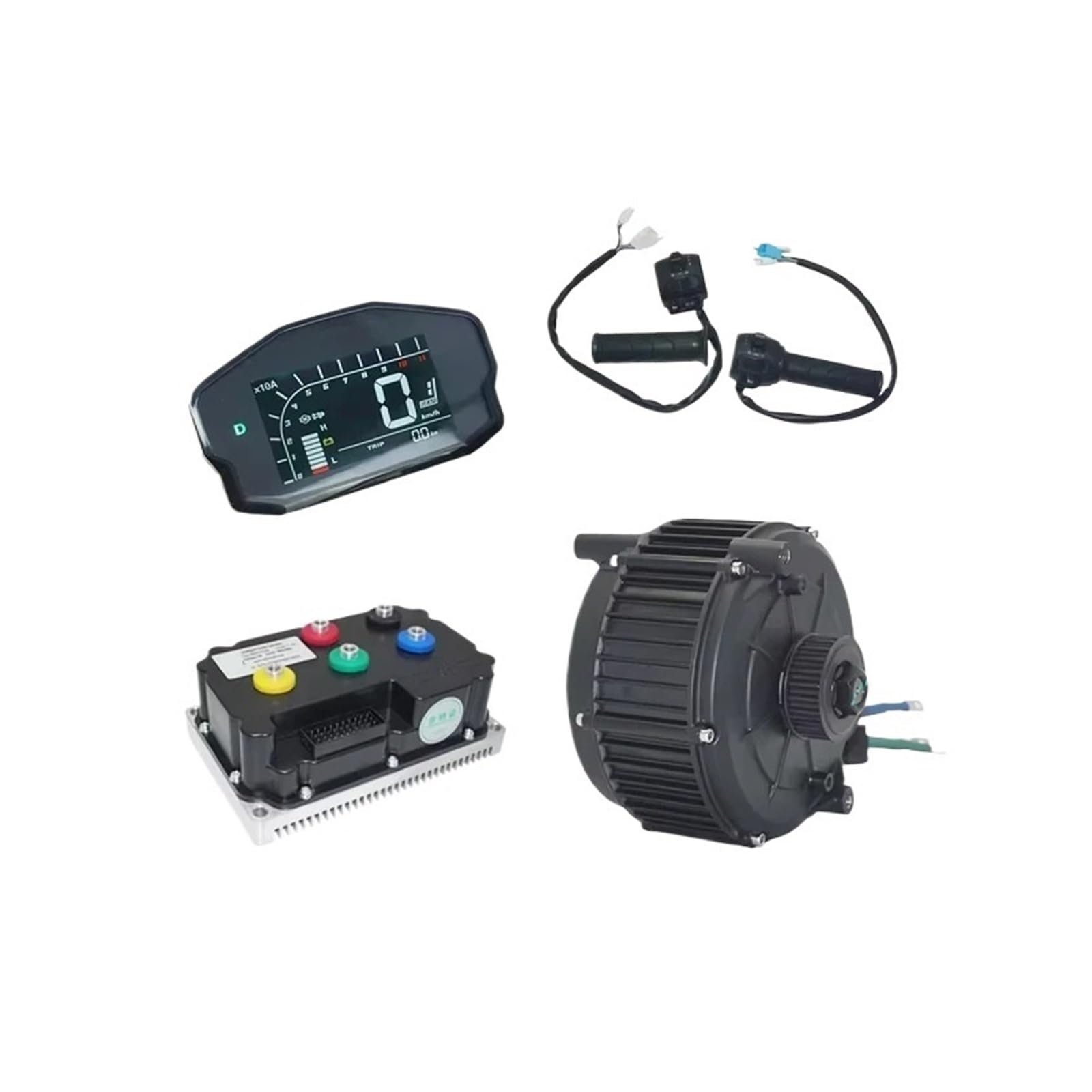 Hub Motor 5000W 72V PMSM Mid Drive Motor Kit Motor with 270A/490A Encoder Controller