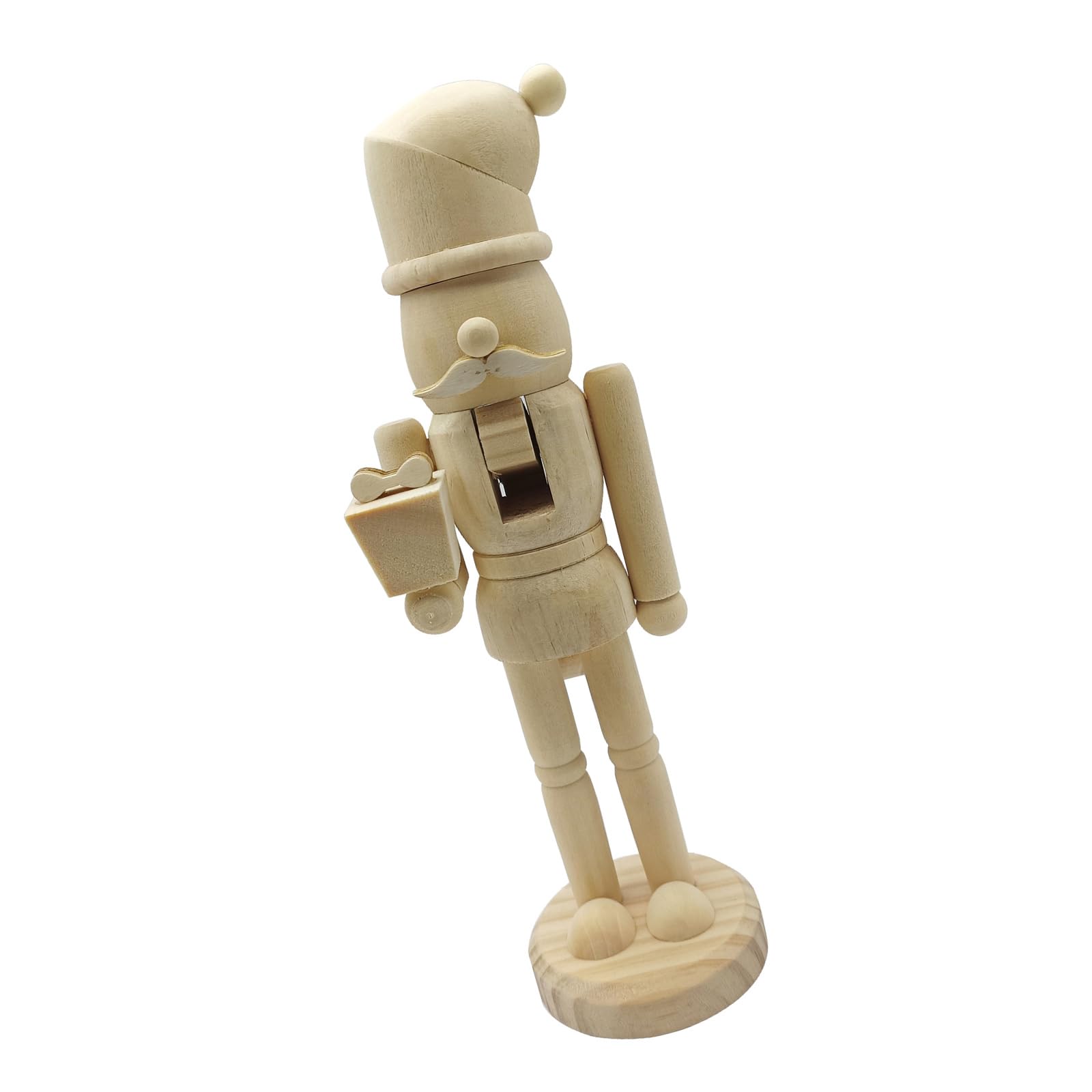 TFAOYS Christmas Nutcrackers Ornament Wood Nutcrackers Soldier Puppet Decorations for Christmas Figures Gift Hand Painted