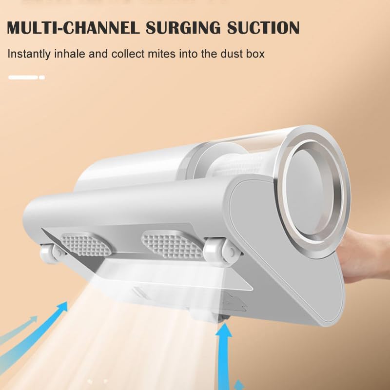 Miniatura 8 de TEDATATA Aspiradora de colchón, aspiradora UV inalámbrica de mano de alta potencia, limpia eficazmente la cama, almohadas, sofás de tela, alfombras