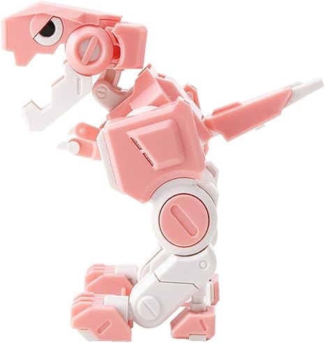 Amazon N A 恐竜パズル 変形したキューブ 恐竜モデル プラモデル 子供 おもちゃ コレクション プレイセット 3色選べ ピンク 立体パズル おもちゃ
