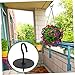 Yardwe 2pcs Shape Heavy Duty Iron Ceiling Hooks Wall Hangers for Hanging Plants Rustproof Lamp Hooks