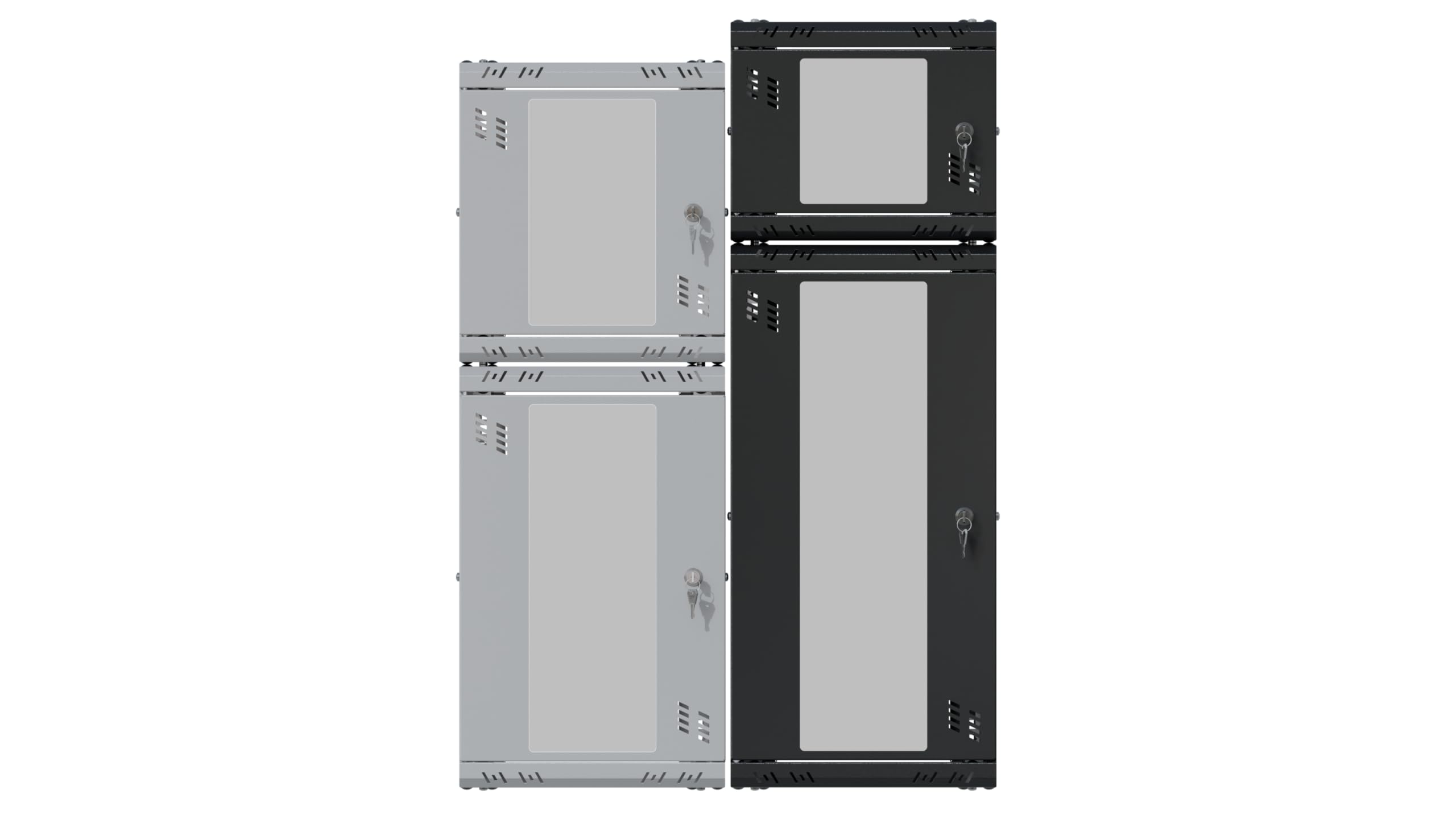 Armadio di Rete 10 Pollici - Armadio Rack 9U - Server Rack per Montaggio a Parete - Capacità di Carico 20 kg - Rack 10 Pollici Verso la sala Server, l'ufficio - Nero