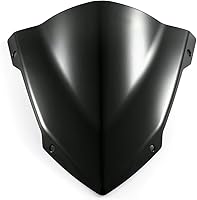 Vista 9 de Evomosa Parasol deportivo para parabrisas de motocicleta, compatible con MT-07 MT07 FZ07 2014 2015 2016 2017 14-17 (humo)