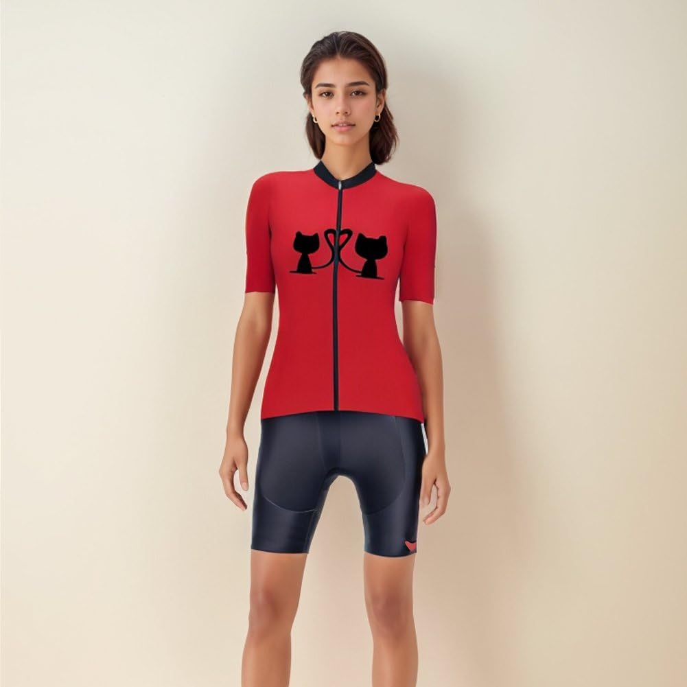 UGLY FROG Donna Ciclismo Maglia Set Pantaloni Corti Estate Donne Abiti da Bicicletta Abiti da Bicicletta Abiti da Bicicletta Strada con Tasca