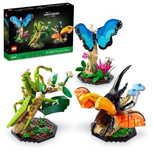 LEGO Ideas The Insect Collection, Fun Gift for Nature Lovers,