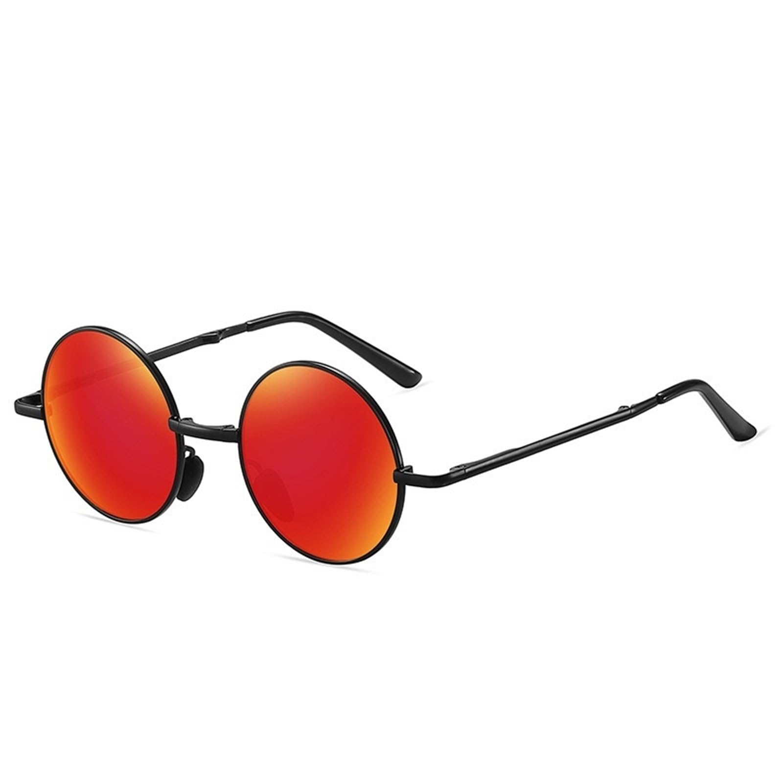 Forme a hombres y mujeres las gafas de sol de conducción plegables del marco redondo del metal de las gafas de sol
