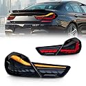 KPIRXO Auto Rückleuchten für BMW 6 Series F06 F12 F13 2010-2012 013 2014 2015 2016 2017, Rückleuchten Heckleuchte Set - Bremsleuchten Lenkung Rücklicht, Lower Bumper Rückleuchte Rückleuchten Montage