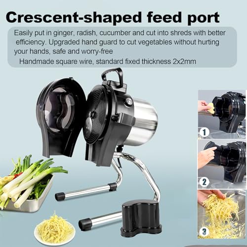 Cortadora Eléctrica de Verduras Comercial 110W Ajustable miniatura 6