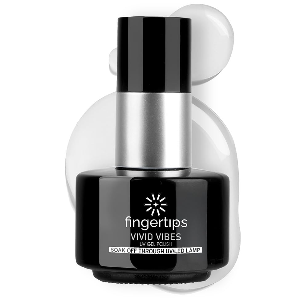 Fingertips Vivid Vibes Gel | Long Lasting, Chip Resistant, High Adhesion Formula | Perfect for Gel Manicure |UV/LED Compatible (16 ml Base Coat)