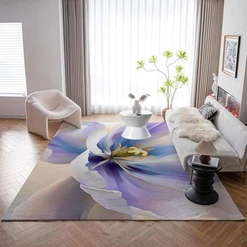 Tapis salon tulipe à poils ras pour embellir le sol de la cuisine