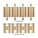 Set of 8 Male-Male Female-Female Wooden Train Track Adapters - Railway Expansion Accessories Compatible with Major Toy Trains - Hobbies, Games, and Table Activities for Kids