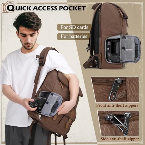 Mochila para cámara DSLR con compartimento para laptop 15.6" miniatura 5