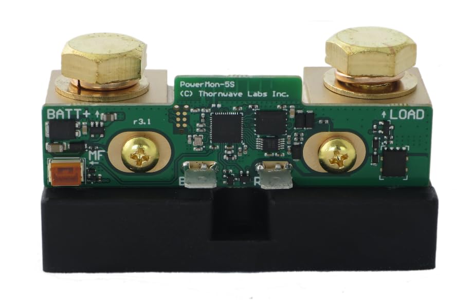 PowerMon-5S - 500A Bluetooth LE Advanced Battery Monitor/DC Power Meter with Data Logging