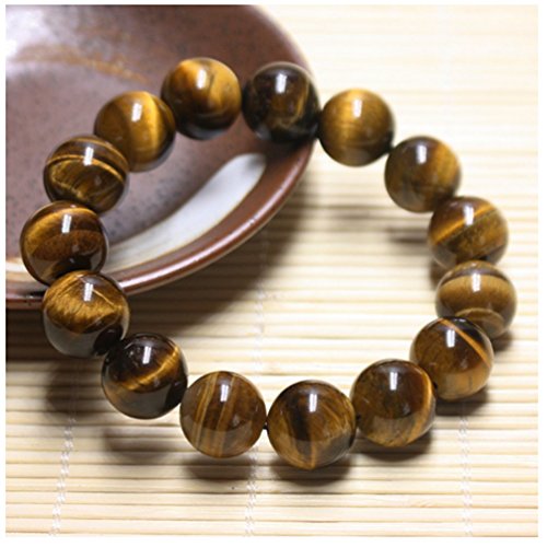 OUGWA 10mm Tiger Eye Beads Tibetan Buddhist Prayer Mala Bracelet4