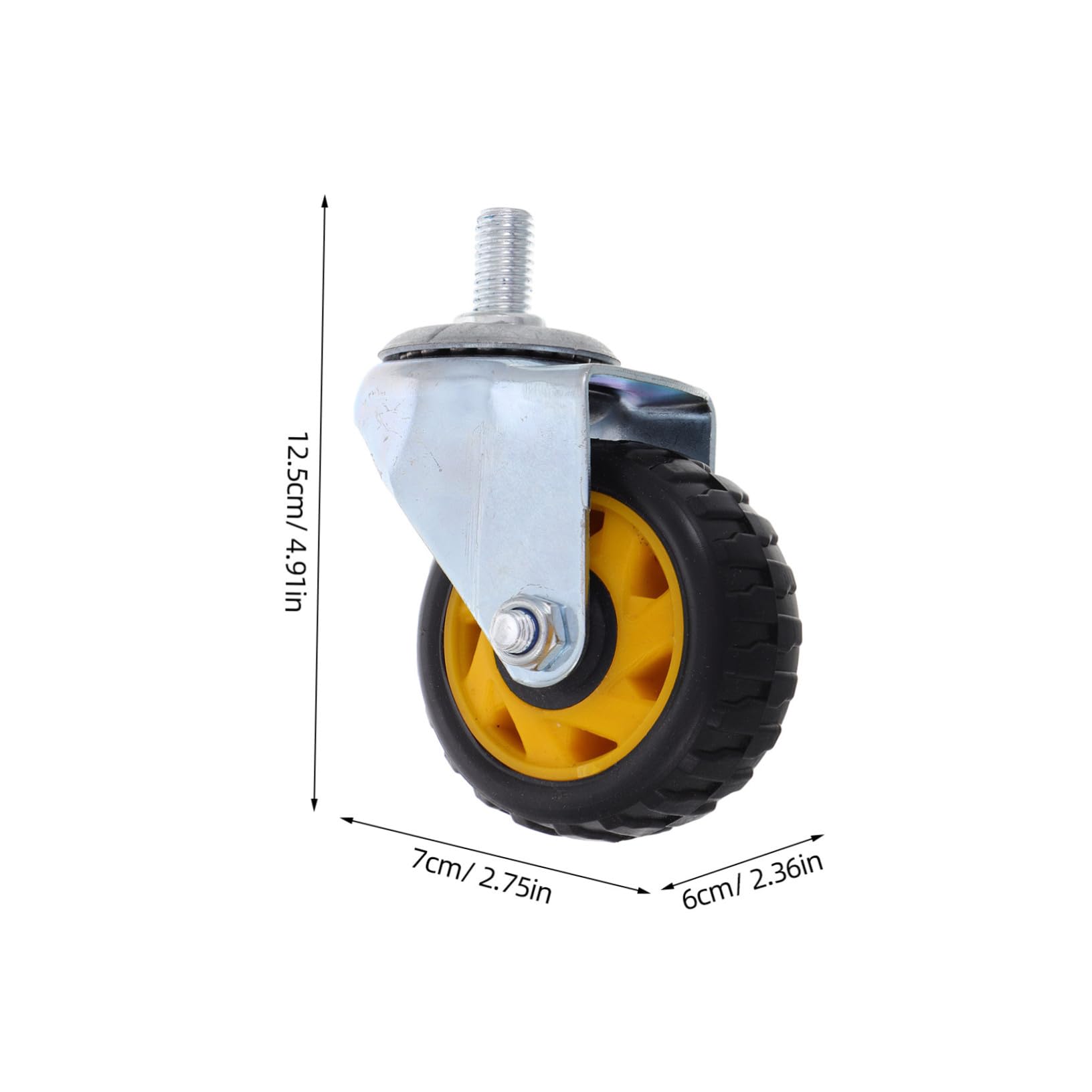 iplusmile Ruedas Giratorias Para Gato Hidráulico De Piso De Nylon De Alta Resistencia, Suministro Para Reparación De Automóviles, Piezas Aplicables Para Garaje, Juego De 4 Unidades, Uso Prolongado