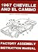 1967 CHEVELLE MALIBU & EL CAMINO FACTORY ASSEMBLY MANUAL - INCLUDES SS Super Sport, Station Wagons, Convertibles, 2-Door, 4-Door, Hardtops 67