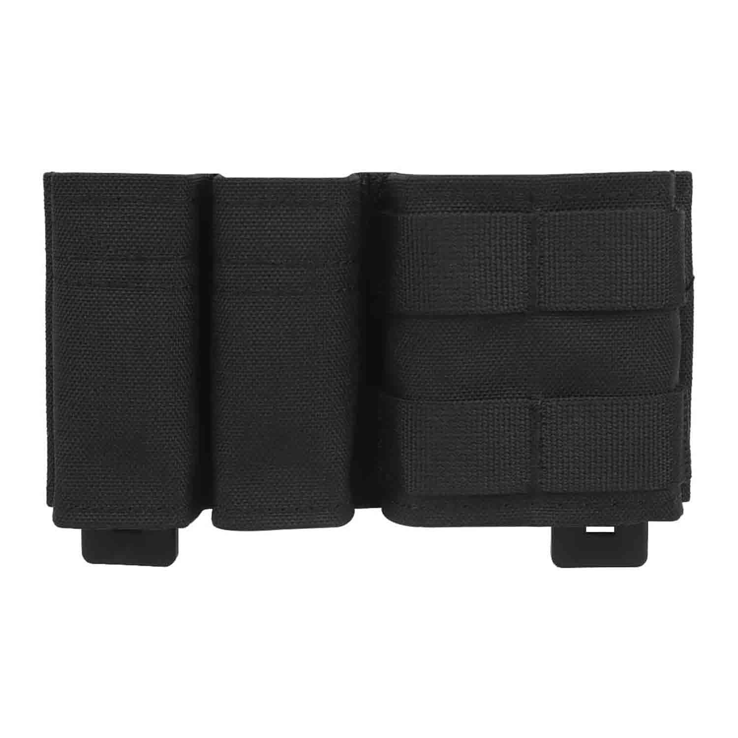 Tactical 9mm MOLLE Magazine Pouch 5.56 Mag Pouch Double Set Tactical Placard with Quick Release Insert for Chest Rig Vest