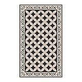 Coloray BirdsEcho Vinyl-Teppich PVC Linoleum Teppich Küchendekorationsmatte 80x198cm Küchenmatte Dekorative Matte Bodenschutz in der Küche - Geometrisches Patchwork-Muster