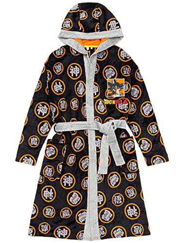 Dragon Ball Z Goku Dressing Gown Mens Black Pajamas Robe Bathrobe3