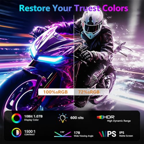 Image of 15.6 Inch 4K UHD Portable Gaming Monitor Supports HDR 100% sRGB Lightweight Metal Touchscreen with Type-C Mini HDMI Travel Monitor for Laptop /PC /Mac /PS5 /4 /Switch
