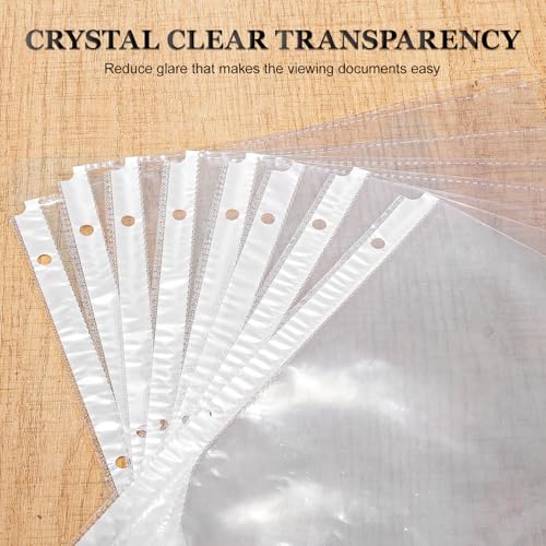 100 Pack Sheet Protectors, 8.5 x 11 inch Page Protectors for 3 Ring Binder, Letter Size Clear Plastic Sleeves for Paper, Documents image 6