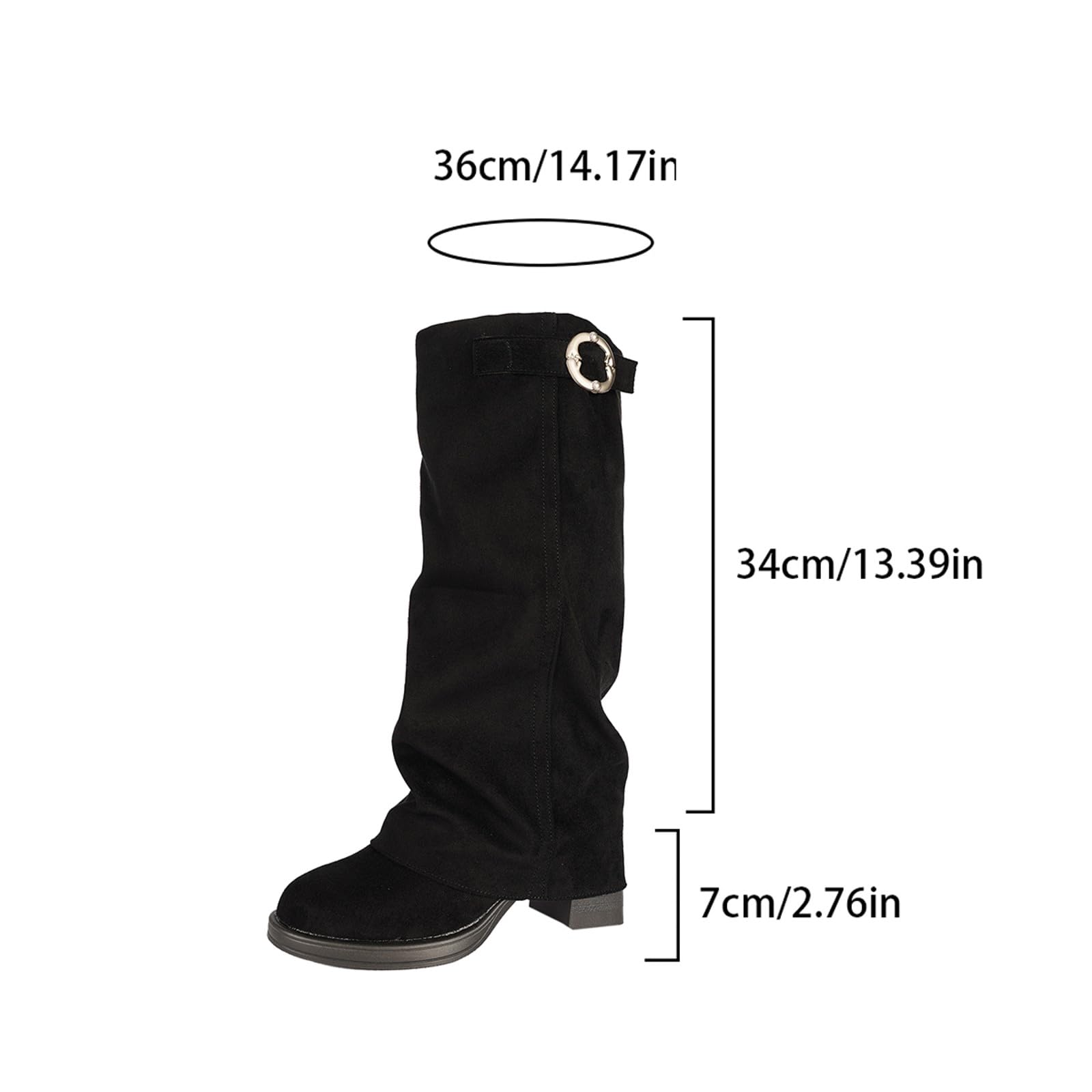 Overknees Stiefel Damen Shark Boots Schwarze Stiefe Slouchy Boots - Spitzer Zehenbereich Plateauabsatz Langschaft Knee High Boots Winter Warme Leder Mode Komfort Dressy