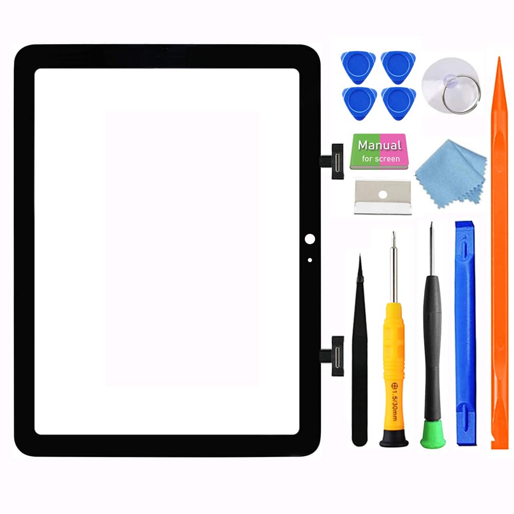for iPad 10 (10th Generation) || iPad (A16) A2696 A2757 A3354 A3355 A2777 Screen Replacement Digitizer Touch Glass Kits, fit iPad 10th Gen (2022) 10.9 Inch || iPad A16 (2025) 11 inch, Full Repair Sets, [NO fit PRO/Air, Without LCD] Black