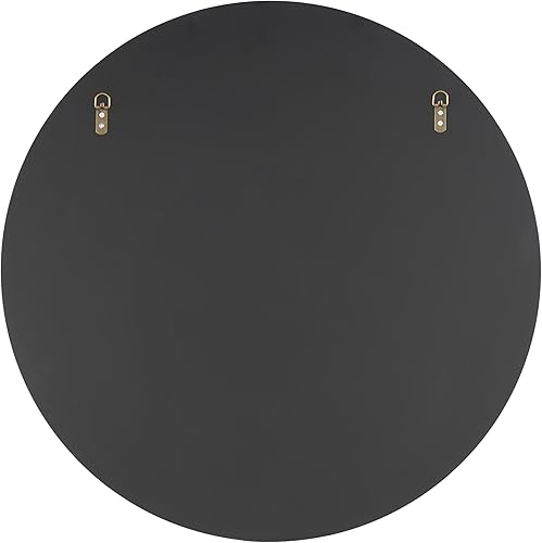 Miniatura 19 de Deco 79 Espejo de pared simplista de madera con marco minimalista fino, 24 x 1 x 24 pulgadas, blanco