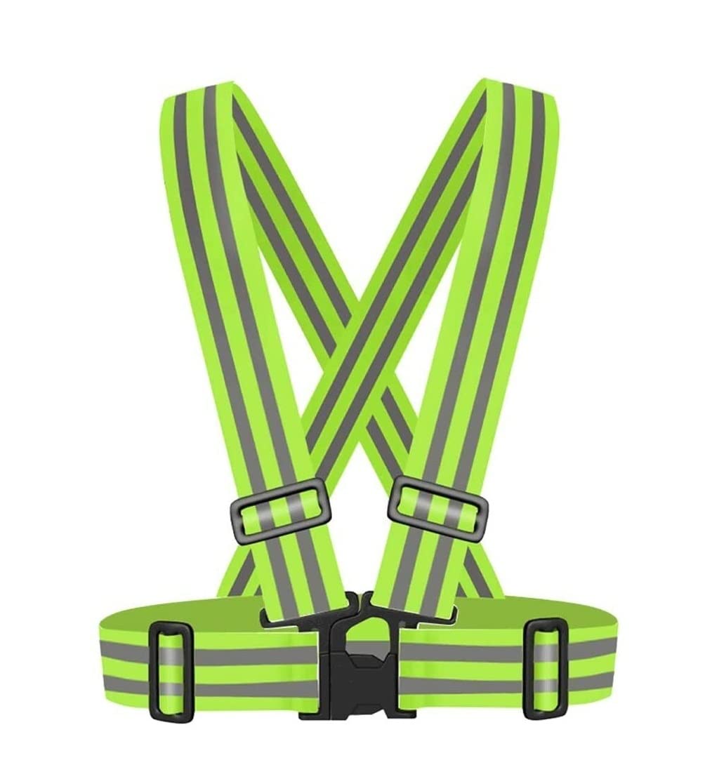 Giubbotti ad Alta visibilità, Gilet di Sicurezza, Gilet Elastico Riflettente, Gilet di Sicurezza Riflettente, Gilet Riflettenti per Ciclismo, Notte, attività all'aperto (Cintura XXL)