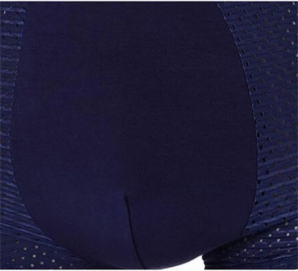 TJLSS 4 Pieces/Lot Men's Underwear Boxer Briefs mesh Men's Shorts Fitted Briefs with Pockets (Color : D, Size : 5X-Large) : Clothing, Shoes & Jewelry