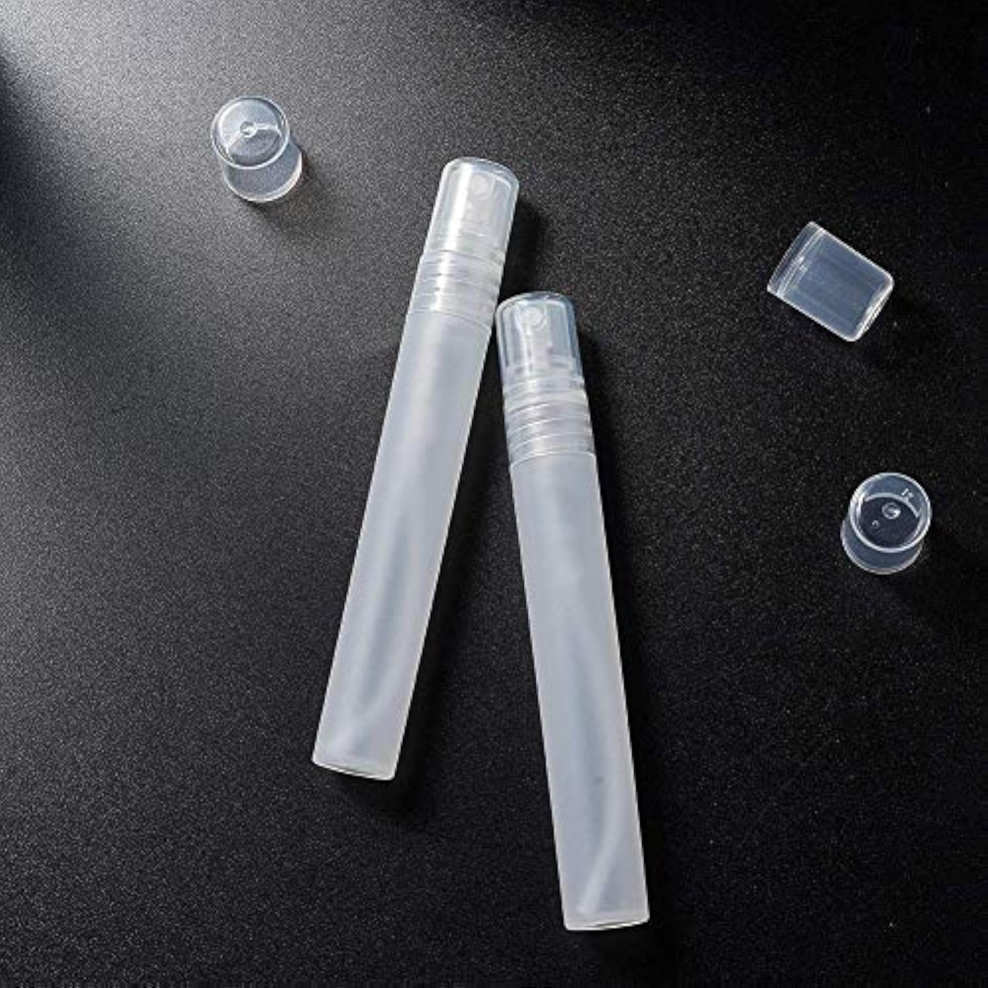 5Pcs Frosted Plastic Tube Empty Refillable Perfume Bottles