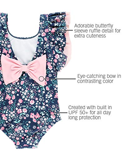 Image of RuffleButts Baby /Toddler Girls Ruffle Strap One Piece Swimsuit w /UPF 50+ Sun Protection