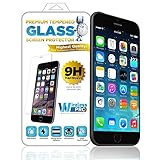 Wireless Pro® Real Tempered Glass Premium High Quality Screen Protector 9H Highly Scratch Resistant, Fingerprint Resistant, Anti-Shock, Smooth Touch-Feel, HD Transparency with Strong Silicon Adhesive - The Worlds Best & Easy to Install For iPhone 6