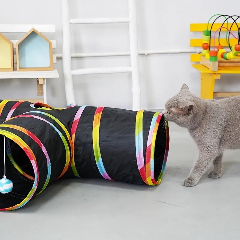 Túnel de juguete plegable for gatos Túnel de interior for gatos Túnel grande for gatos Casa de juego plegable for gatos Túnel de juego for perros Túnel grande for gatos al aire libre for gatos Conejos