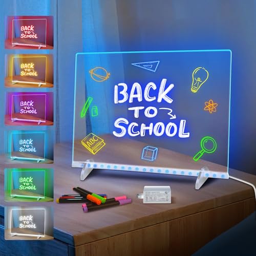 LED Note Board with 7 Colors, Includes Adapter, 13