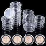 300 PCS Airtight Coin Capsules - 20mm Clear Plastic Coin Holders for Collectors, Secure Round Storage Cases for Silver Dollars & Coins Protection
