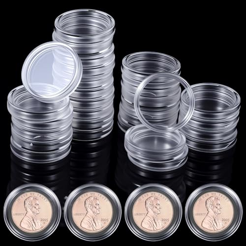 300 cápsulas herméticas para monedas de 20mm miniatura 1