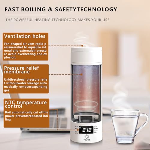 Hervidor eléctrico portátil MINILIF 500ml blanco miniatura 5