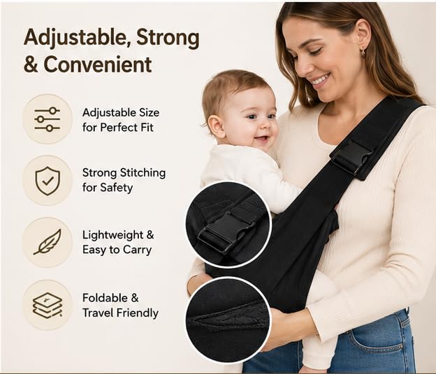 Image of Baby Sling Carrier,Toddler Carrier New Baby Carrier Newborn to Toddler,Portable Lightweight Non-Slip Hip Seat Carrier 0-3 Year
