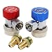 Produktbild HSeaMall Hoch Niedrig Einstellbar AC R134A Schnellkupplung Steckeradapter Auto Klimaanlage Zubehör Werkzeuge 2 PACK