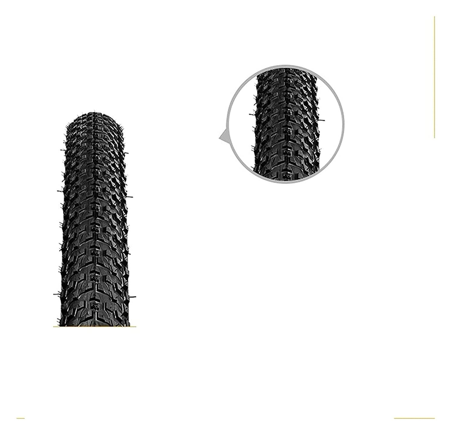 DEAVER Adatto per copertone da Bicicletta MTB 29/27,5/26 Tallone Pieghevole BMX copertone da Mountain Bike copertone da Bicicletta Ultraleggero antiforatura (26x1,95)
