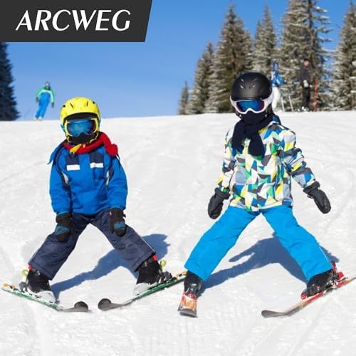 Image of Arcweg Kids Balaclava Ski Mask Thermal Fleece Neck Warmer Winter Windproof Face Hood Mask Fits Under Helmets for Boys Girls